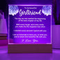 To My Girlfriend - Printed Acrylic Plaque - I'm So Fortunate To Have You