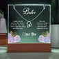 Necklace & Acrylic Keepsake Bundle for Babe - I might not be perfect
