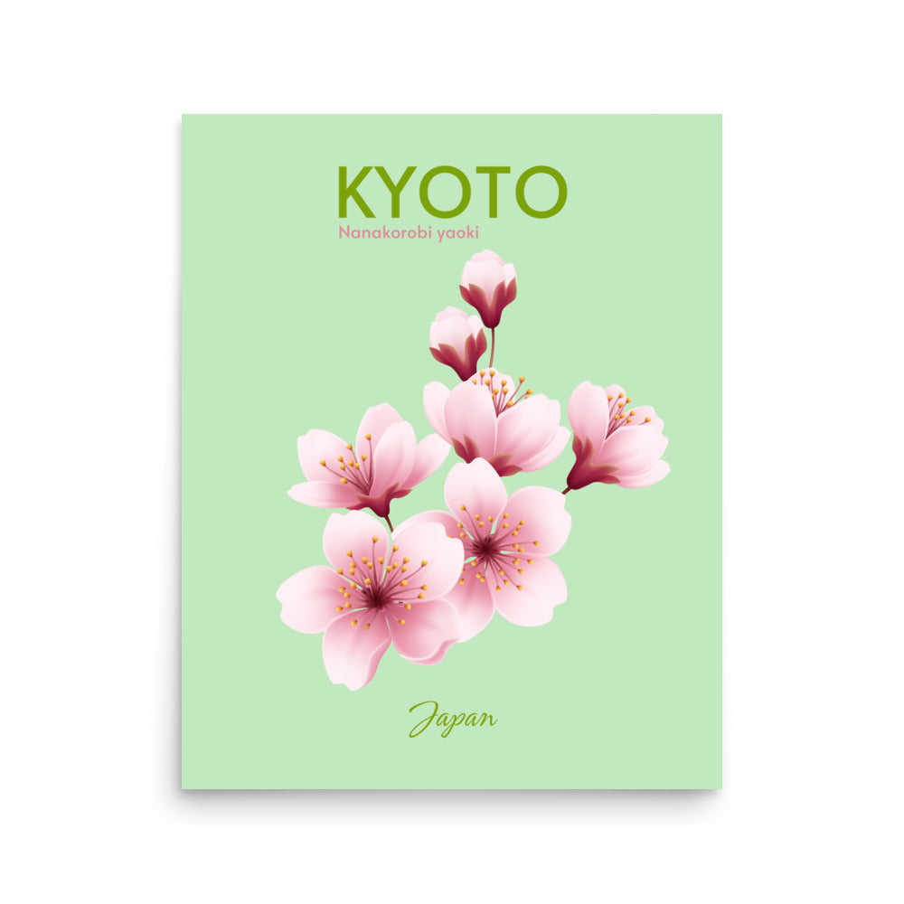 Kyoto, Japan - Minimalist Travel Poster Aesthetic