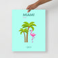 Miami, Florida - Minimalist Travel Poster Aesthetic