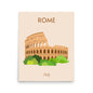 Rome, Italy - Minimalist Travel Poster Aesthetic