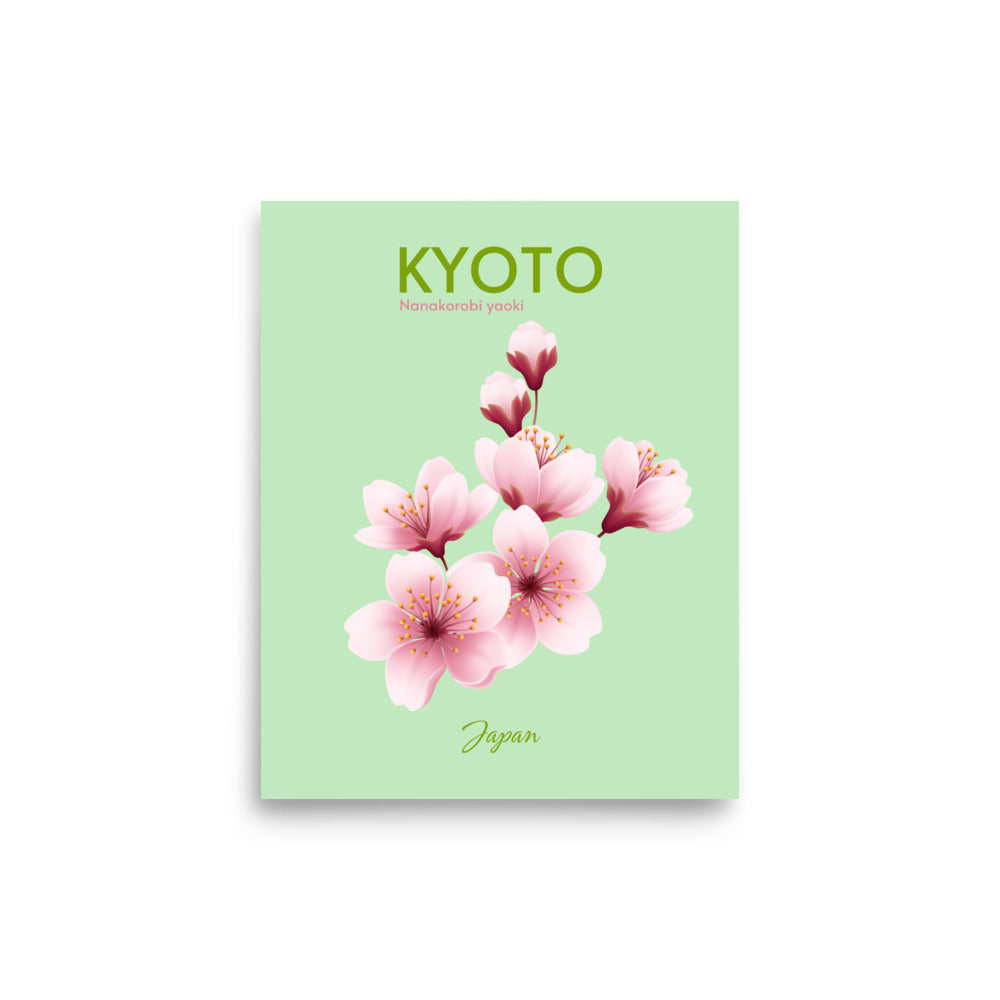 Kyoto, Japan - Minimalist Travel Poster Aesthetic