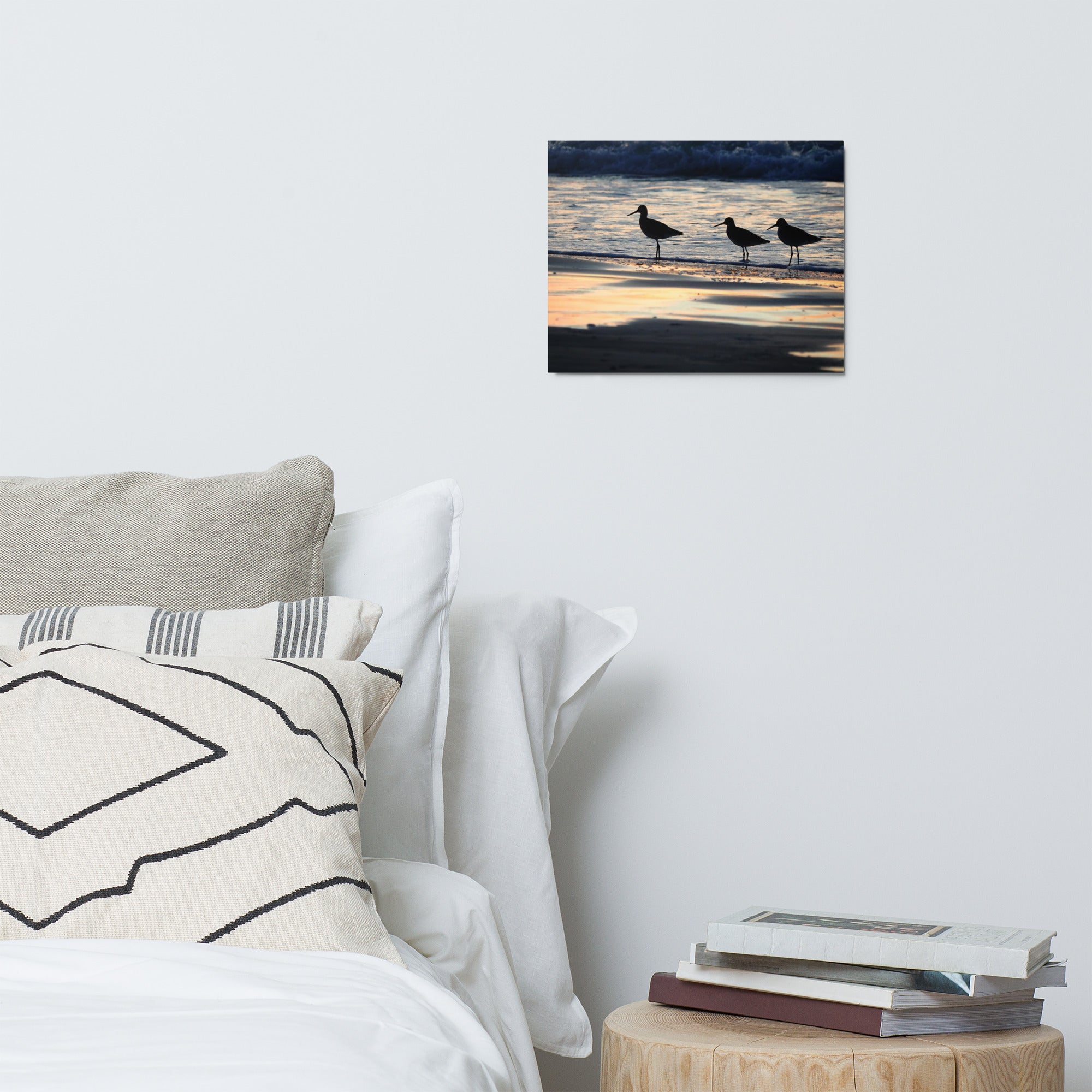 Three Birds at Sunset - Metal Photograph Print