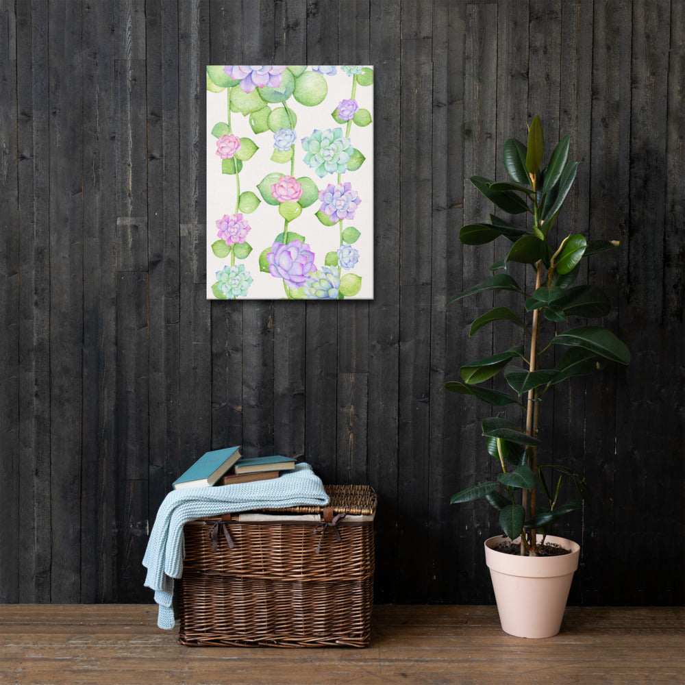 Succulent Aesthetic Art - Thin Canvas Print