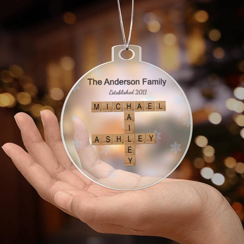 Custom Family Acrylic Ornament